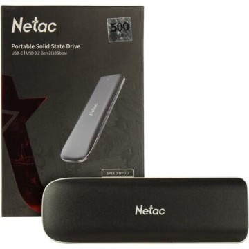 Внешний SSD NETAC 500 Gb ZX NT01ZX-500G-32BK