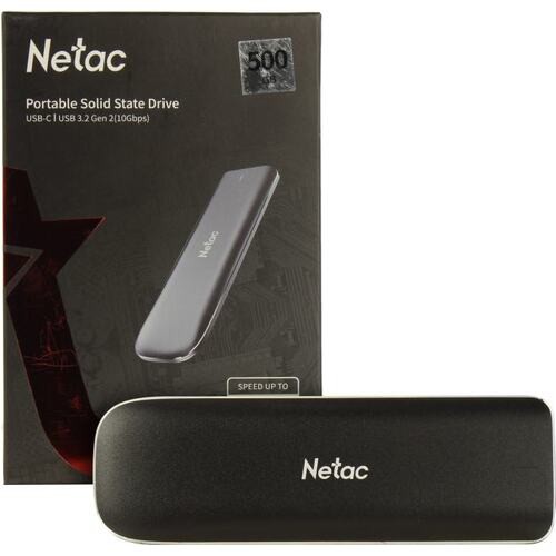 Внешний SSD NETAC 500 Gb ZX NT01ZX-500G-32BK