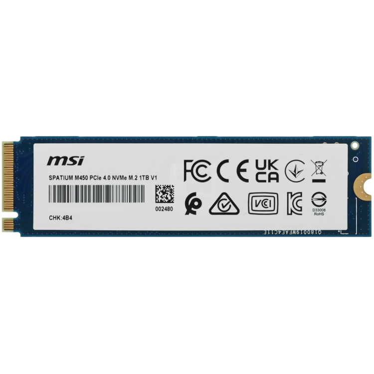 Твердотельный накопитель MSI 1000 Gb SPATIUM M450 (S78-440L0M0-P83)