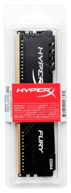 Оперативная память 8 Gb 3400 MHz Kingston HYPERX FURY Black (HX434C16FB3/8)