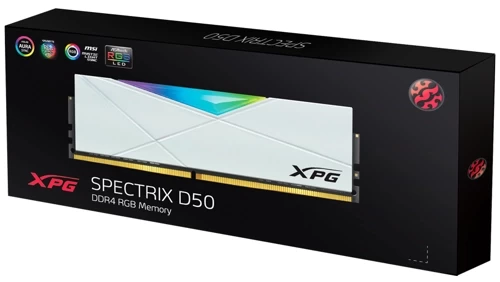 Оперативная память 16 Gb 3600 MHz ADATA XPG SPECTRIX D50 White RGB (AX4U36008G18A-DW50)