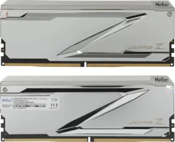 Оперативная память 32 Gb 6400 MHz Netac Z RGB Silver (NTZED5P64DP-32S)