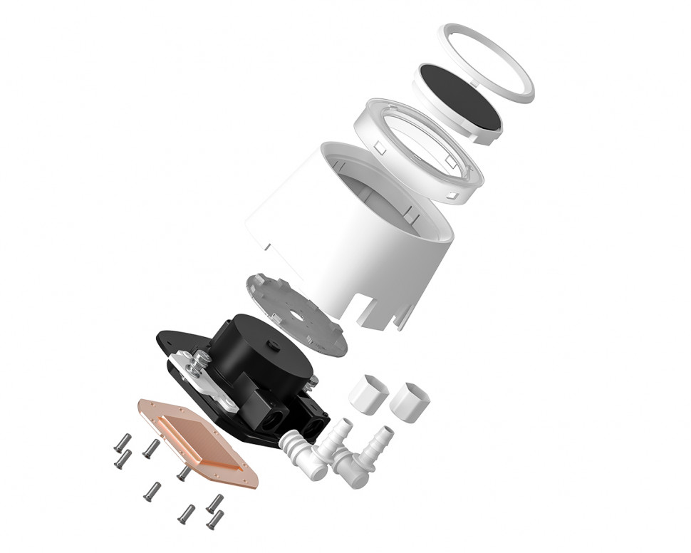Система жидкостного охлаждения для процессора ID-COOLING FX240 LCD ARGB White