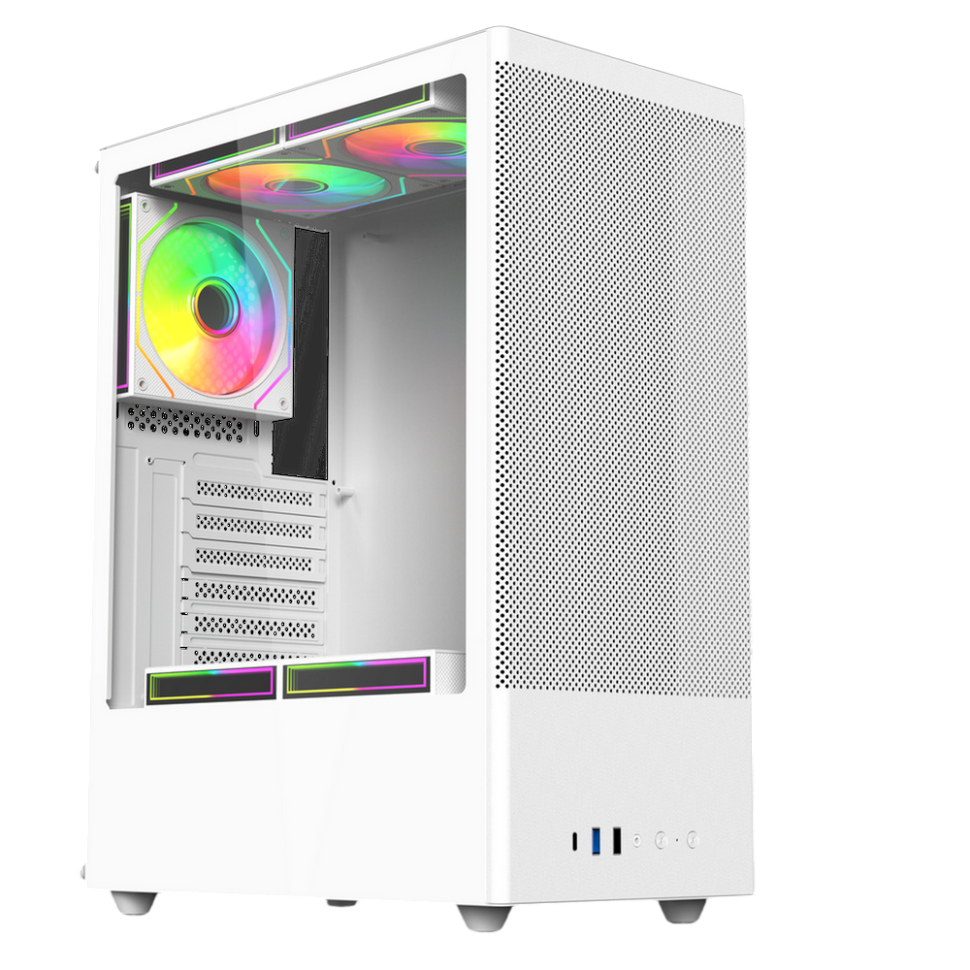 Компьютерный корпус ACD Citadel 108W TG White (AH-SI2G0W-00)