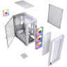 Компьютерный корпус Powercase ALISIO Micro X4W V2 LE ARGB White (CAMCXW-A4-LE)