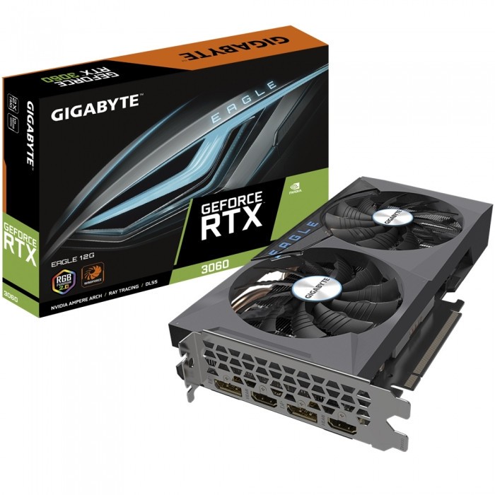 Видеокарта GIGABYTE (GV-N3060EAGLE-12GD) GeForce RTX 3060 12GB EAGLE