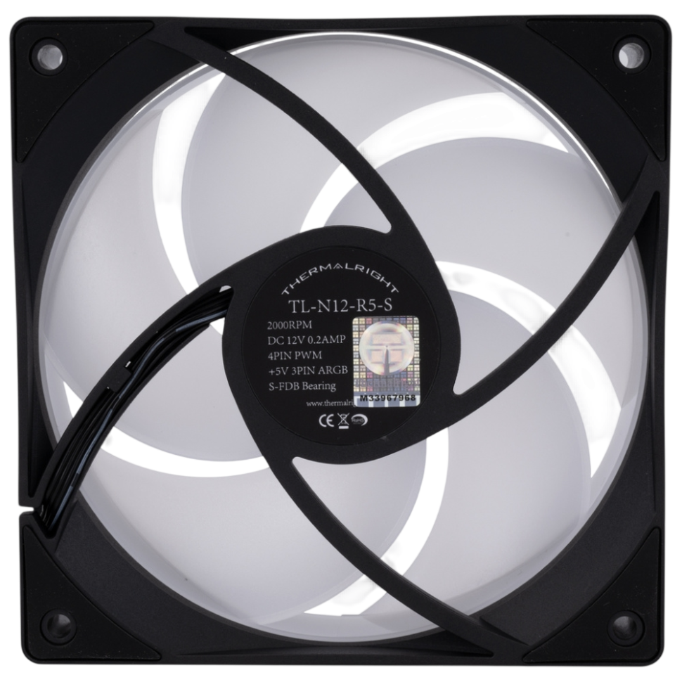 Вентилятор для корпуса Thermalright TL-N12-R5-S ARGB Black (TRTLN12R5S)