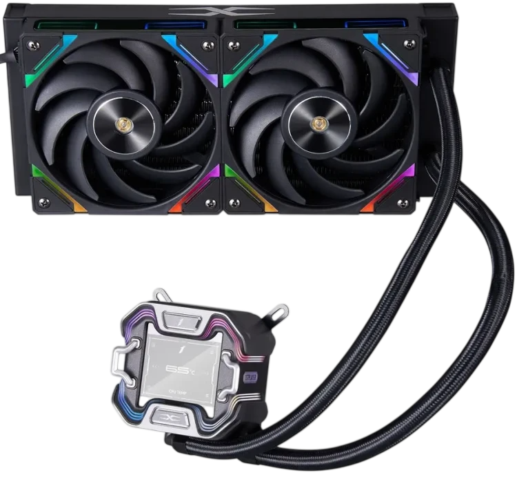 Система жидкостного охлаждения для процессора 1STPLAYER X-240 ARGB Black (X-240-BK)