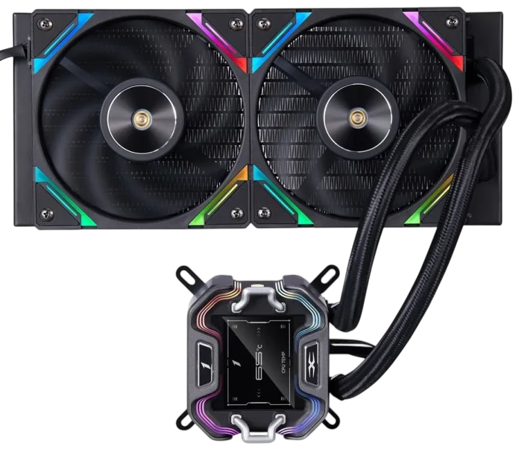 Система жидкостного охлаждения для процессора 1STPLAYER X-240 ARGB Black (X-240-BK)