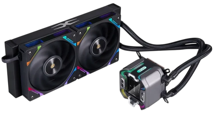 Система жидкостного охлаждения для процессора 1STPLAYER X-240 ARGB Black (X-240-BK)