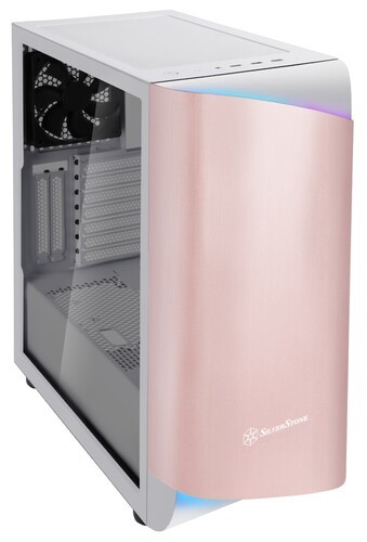 Компьютерный корпус SilverStone Pink/White Gold TG SST-SEA1GW-G