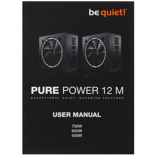 Блок питания Be Quiet! 750W PURE POWER 12 M BN343 16 pin (PCIe 5.0 Connector Cable Details)