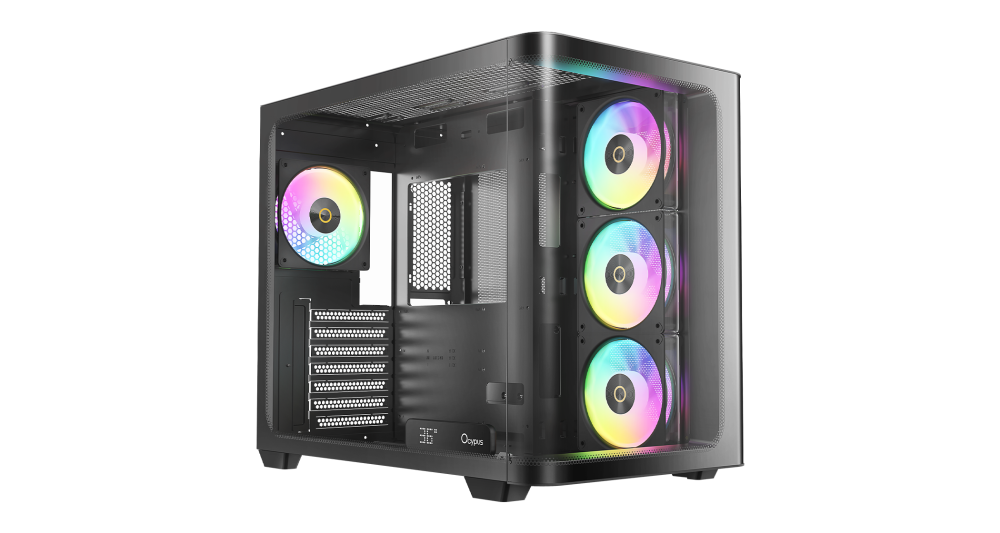 Компьютерный корпус Ocypus Iota C70 BK Curve Glass ARGB Digital TG Black (Iota-C70-BKD400CD-GL)