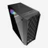 Компьютерный корпус Powercase DIAMOND Mesh LED Black ATX CMDM-L1