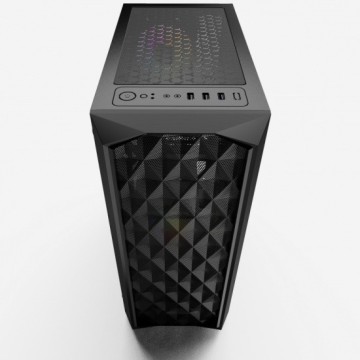 Компьютерный корпус Powercase DIAMOND Mesh LED Black ATX CMDM-L1
