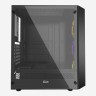 Компьютерный корпус Powercase DIAMOND Mesh LED Black ATX CMDM-L1