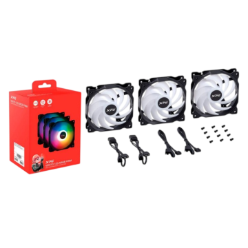 Комплект вентиляторов для корпуса ADATA XPG VENTO120ARGBPWM3C-BKCWW