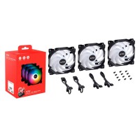 Комплект вентиляторов для корпуса ADATA VENTO120ARGBPWM3C-BKCWW