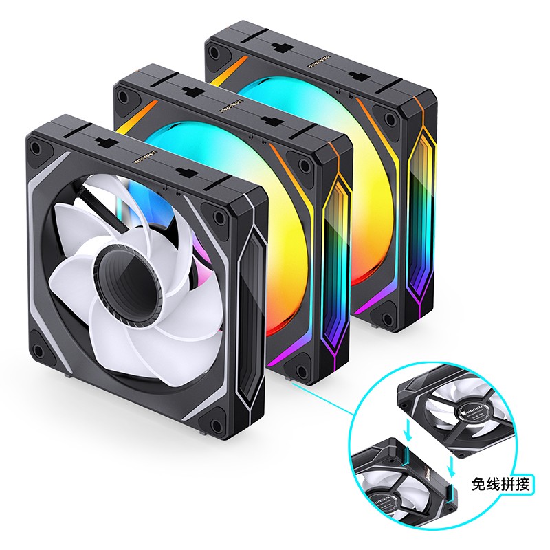 Комплект вентиляторов для корпуса JONSBO ZL-120BR (3 in 1) ARGB Black