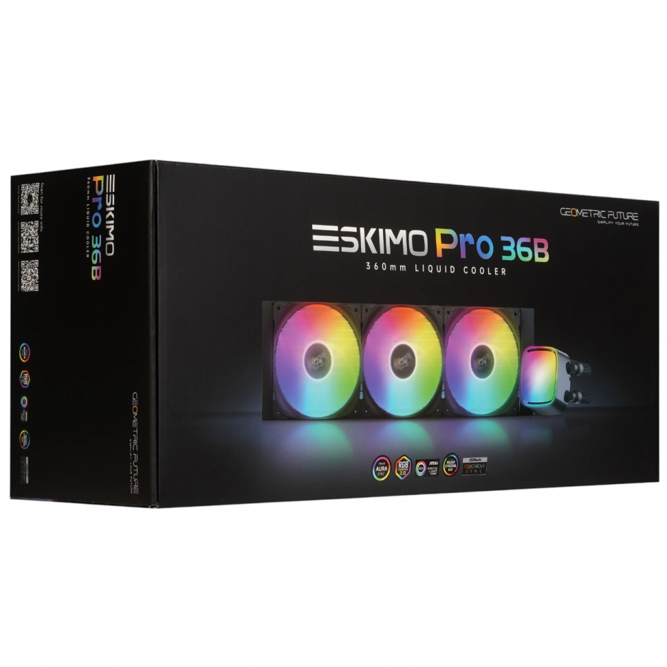 Система жидкостного охлаждения для процессора Geometric Future Eskimo Pro 360 ARGB Black (1C251B1361000)