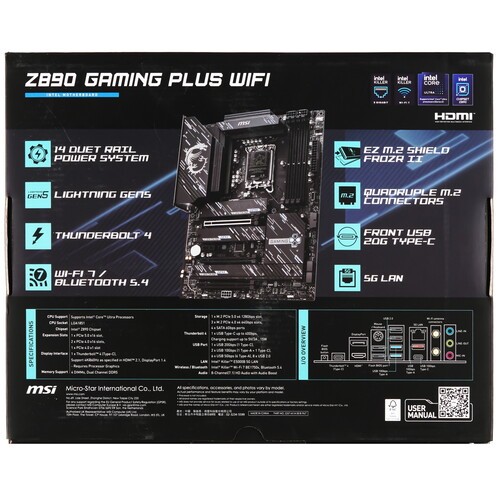 Материнская плата MSI Z890 GAMING PLUS WIFI