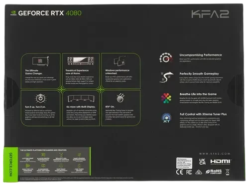 Видеокарта KFA2 (48NZM6MD6LSK) GeForce RTX 4080 16GB SG 1-Click OC