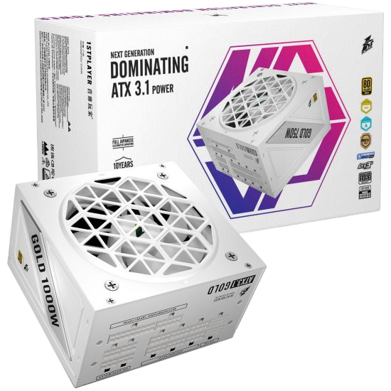 Блок питания 1STPLAYER 1000W NGDP Gold White (HA-1000BA4-WH) 16 Pin (PCIe 5.0 Connector Cable Details)