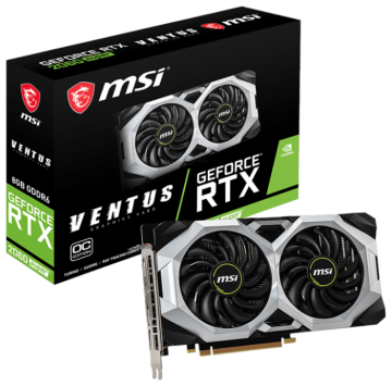 Видеокарта MSI (RTX 2060 SUPER VENTUS OC) GeForce RTX 2060 SUPER 8GB VENTUS OC