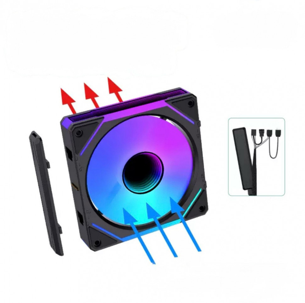 Вентилятор для корпуса UNI FAN SL ARGB Black V1