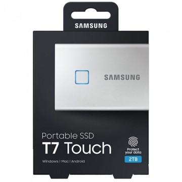 Внешний SSD Samsung 2000 Gb T7 EXTERNAL Silver MU-PC2T0S/WW