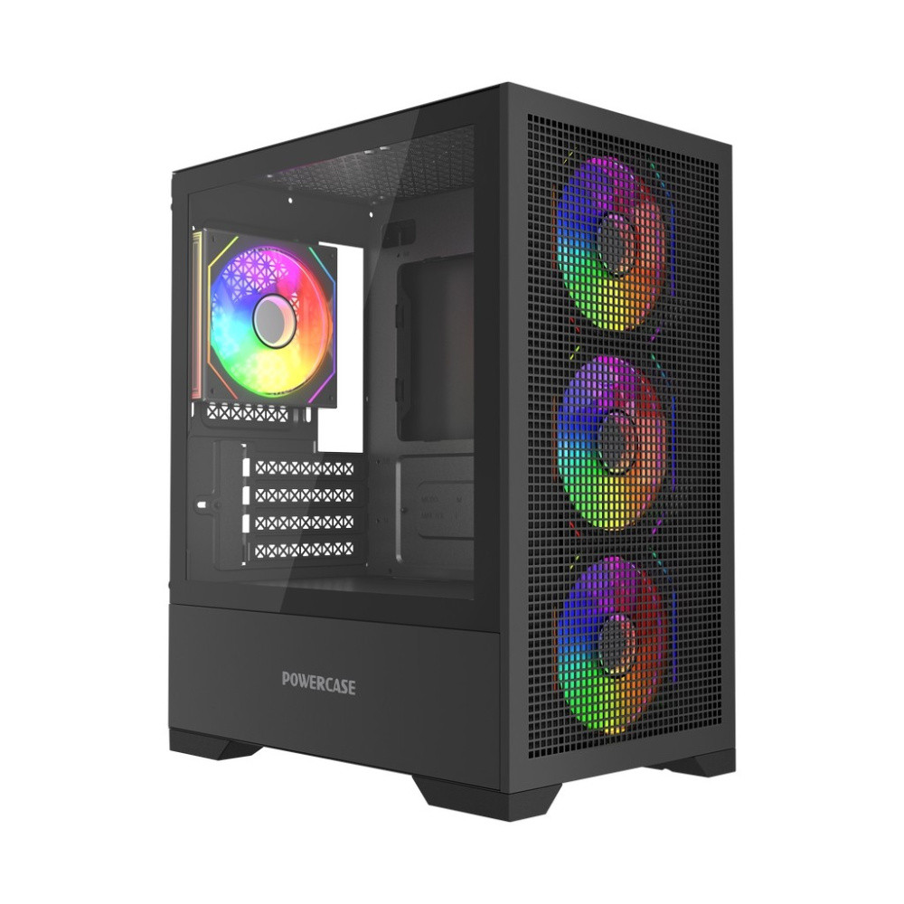 Компьютерный корпус Powercase Mistral Micro B315 ARGB Black (CMMB315-A4)