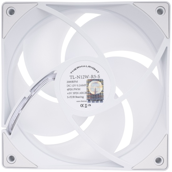 Вентилятор для корпуса Thermalright TL-N12W-R5-S ARGB White (TRTLN12WR5S)