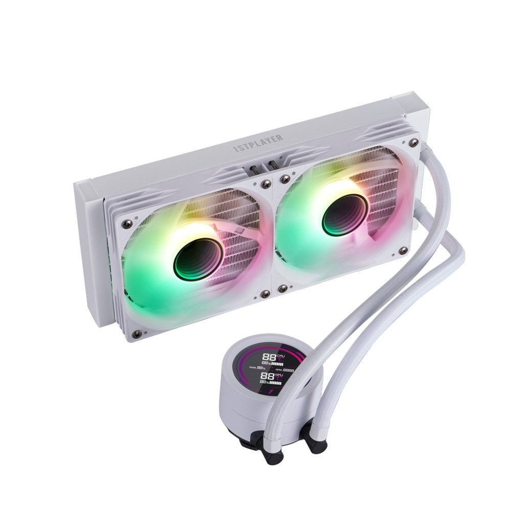 Система жидкостного охлаждения для процессора 1STPLAYER TS4 240 White (TS4-240-WH)
