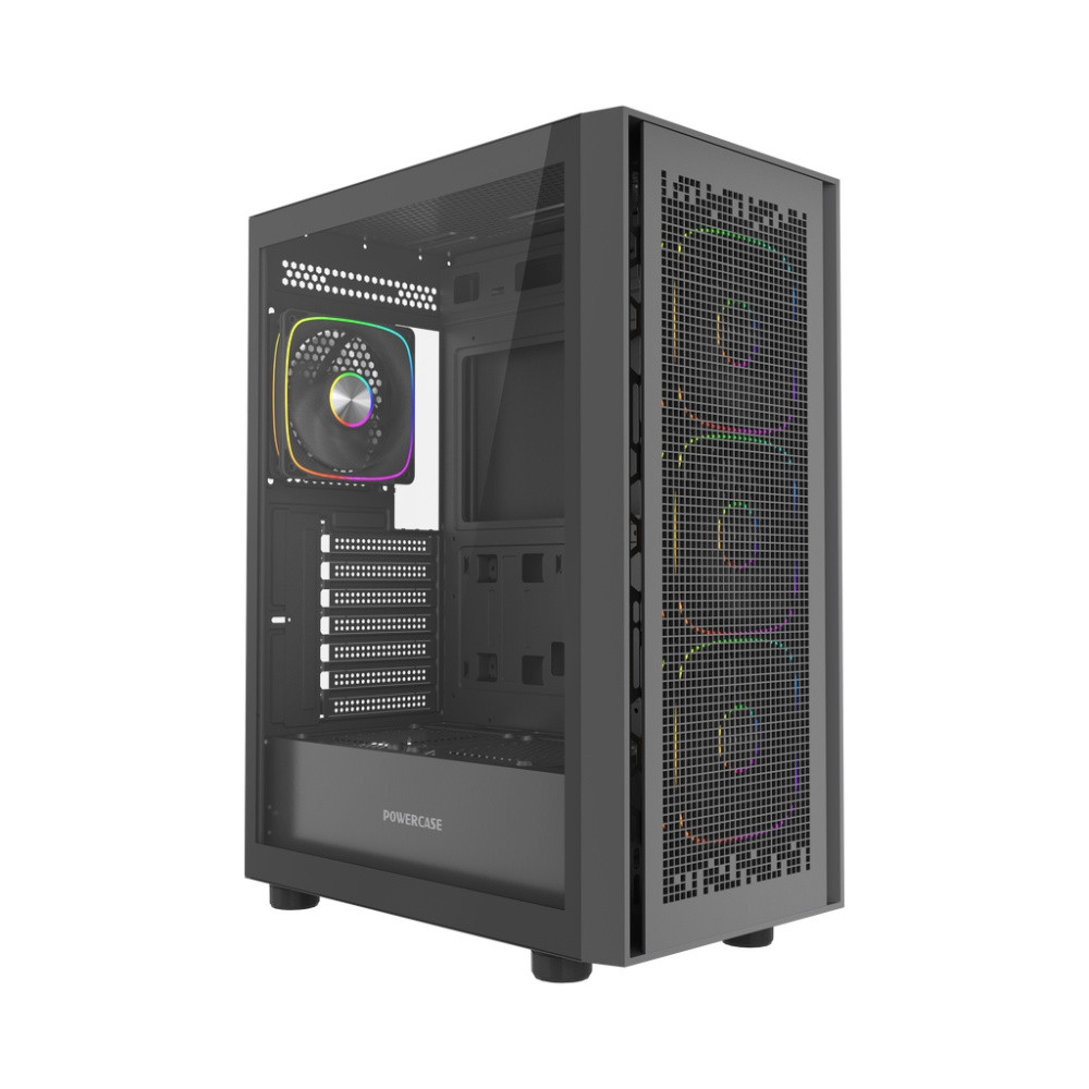 Компьютерный корпус Powercase ByteFlow V2 TG ARGB Black (CBFB-A4-V2)