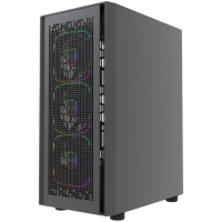 Компьютерный корпус Powercase ByteFlow V2 TG ARGB Black (CBFB-A4-V2)
