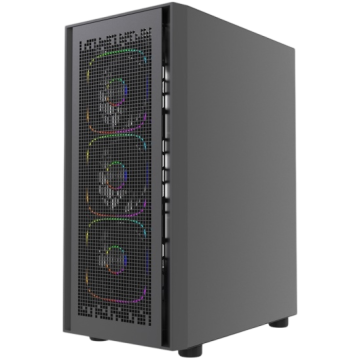 Компьютерный корпус Powercase ByteFlow V2 TG ARGB Black (CBFB-A4-V2)