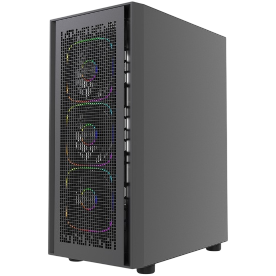 Компьютерный корпус Powercase ByteFlow V2 TG ARGB Black (CBFB-A4-V2)