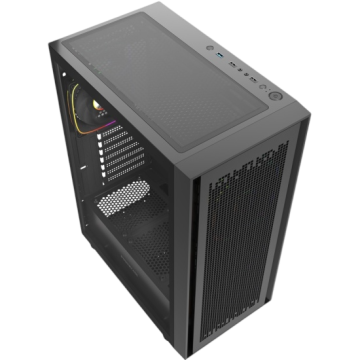 Компьютерный корпус Powercase ByteFlow V2 TG ARGB Black (CBFB-A4-V2)