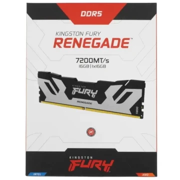 Оперативная память 16 Gb 7200 MHz Kingston FURY Renegade Silver XMP (KF572C38RS-16)
