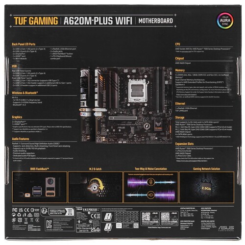 Материнская плата ASUS TUF GAMING A620M-PLUS WIFI 90MB1F00-M0EAY0