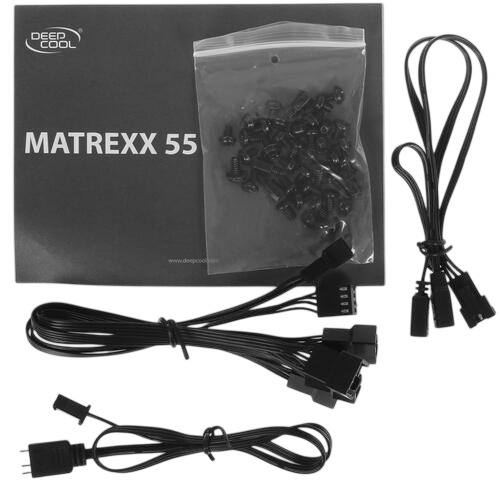 Компьютерный корпус Deepcool MATREXX 55 V3 ADD-RGB White 3F (DP-ATX-MATREXX55V3-AR-WH-3F)