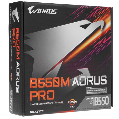 Материнская плата GIGABYTE B550M AORUS PRO