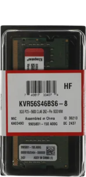 Оперативная память 8 Gb 5600 MHz Kingston ValueRAM (KVR56S46BS6-8)