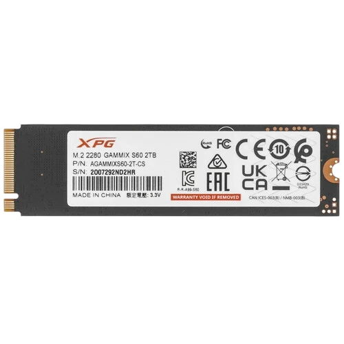 Твердотельный накопитель ADATA XPG 2000 Gb S60 Gray (AGAMMIXS60-2T-CS)