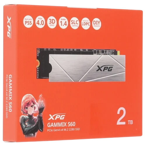 Твердотельный накопитель ADATA XPG 2000 Gb S60 Gray (AGAMMIXS60-2T-CS)