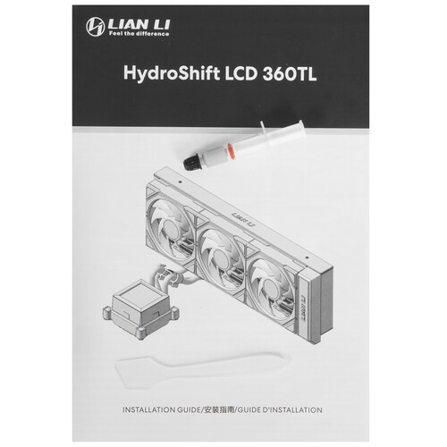 Система жидкостного охлаждения для процессора Lian Li HydroShift LCD 360TL ARGB White (G89.GHSLCD36TW.R0)