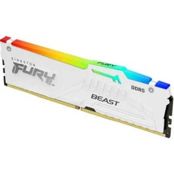 Оперативная память 32 Gb 6000 MHz Kingston FURY Beast RGB White (KF560C30BWA-32)