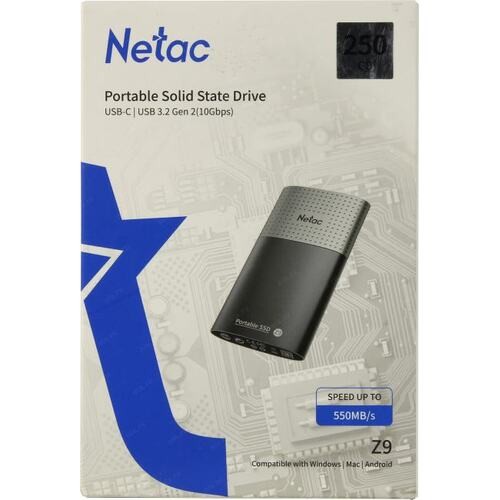 Внешний SSD NETAC 250 Gb Z9 NT01Z9-250G-32BK