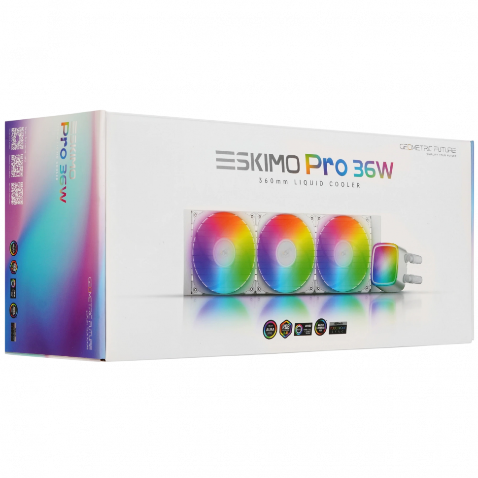 Система жидкостного охлаждения для процессора Geometric Future Eskimo Pro 360 ARGB White (1C251W1361000)