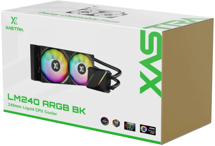 Система жидкостного охлаждения для процессора XASTRA LM240 ARGB BK (LM240-BKAFXX-GL)
